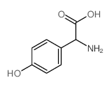 (1)-4-Hydroxyphenylglycine Structure