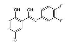 5-chloro-N-(3,4-difluorophenyl)-2-hydroxybenzamide Structure