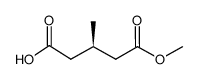 (R)-1-METHYL HYDROGEN 3-METHYL GLUTARATE Structure