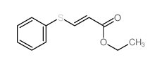 2-Propenoic acid,3-(phenylthio)-, ethyl ester structure