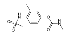 3-methyl-4-(methanesulfonamido)phenyl N-methylcarbamate结构式