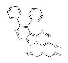 Pyridazino[3',4':3,4]pyrazolo[5,1-c][1,2,4]triazin-4-amine,N,N-diethyl-3-methyl-9,10-diphenyl- structure