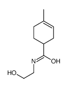 N-(2-hydroxyethyl)-4-methylcyclohex-3-ene-1-carboxamide结构式