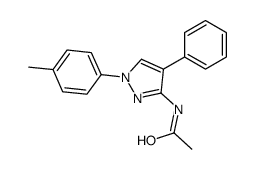 N-[1-(4-methylphenyl)-4-phenylpyrazol-3-yl]acetamide结构式