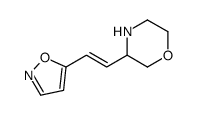 3-[2-(1,2-oxazol-5-yl)ethenyl]morpholine结构式