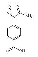 5-氨基-1-(4-羧基苯基)-1H-四唑结构式