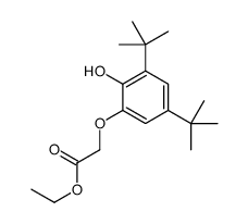 ethyl 2-(3,5-ditert-butyl-2-hydroxyphenoxy)acetate Structure