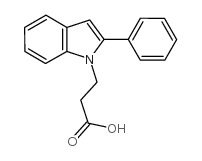 3-(2-Phenyl-indol-1-yl)-propionic acid structure