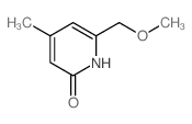 6-(methoxymethyl)-4-methyl-1H-pyridin-2-one structure