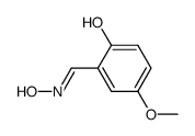 (E)-5-methoxy-2-hydroxybenzaldehyde oxime Structure