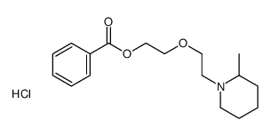 2-[2-(2-methylpiperidin-1-ium-1-yl)ethoxy]ethyl benzoate,chloride Structure