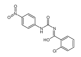 2-chloro-N-[(4-nitrophenyl)carbamoyl]benzamide结构式