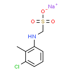 sodium [(3-chloro-2-methylphenyl)amino]methanesulphonate Structure