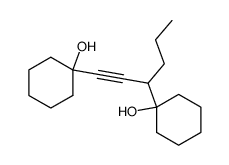 1,1'-(hex-1-yne-1,3-diyl)bis(cyclohexan-1-ol) Structure