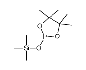 4,4,5,5-TETRAMETHYL-2-TRIMETHYLSILOXY-[1,3,2]-DIOXAPHOSPHOLANE结构式