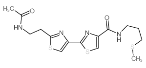 2-[2-(2-acetamidoethyl)-1,3-thiazol-4-yl]-N-(3-methylsulfanylpropyl)-1,3-thiazole-4-carboxamide结构式