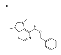 7,9-dimethyl-N-phenylmethoxy-8H-purin-3-ium-6-amine,iodide Structure