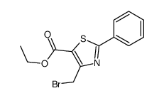 ethyl 4-(bromomethyl)-2-phenyl-1,3-thiazole-5-carboxylate Structure