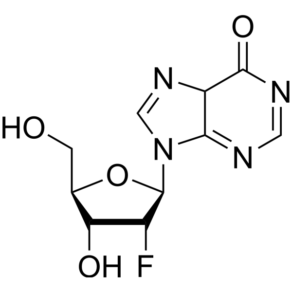 9-((2R,3R,4R,5R)-3-氟-4-羟基-5-(羟甲基)四氢呋喃-2-基)-9H-嘌呤-6-醇图片