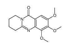 11H-Pyrido[2,1-b]quinazolin-11-one,6,7,8,9-tetrahydro-2,3,4-trimethoxy- Structure