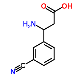 3-Amino-3-(3-cyanophenyl)propanoic acid structure