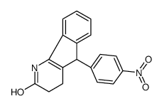 5-(4-nitrophenyl)-1,3,4,5-tetrahydroindeno[1,2-b]pyridin-2-one Structure