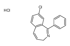 8-chloro-1-phenyl-3H-2-benzazepine,hydrochloride结构式