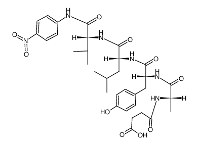 Suc-L-Ala-D-Tyr-D-Leu-D-Val-pNA Structure