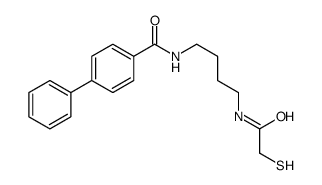 4-phenyl-N-[4-[(2-sulfanylacetyl)amino]butyl]benzamide结构式