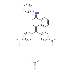 [4-[[4-anilino-1-naphthyl][4-(dimethylamino)phenyl]methylene]cyclohexa-2,5-dien-1-ylidene]dimethylammonium acetate structure