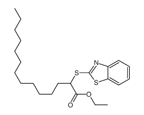 ethyl 2-(1,3-benzothiazol-2-ylsulfanyl)tetradecanoate结构式