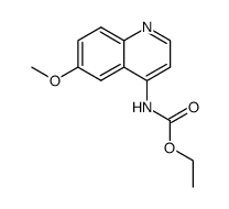 (6-methoxy-[4]quinolyl)-carbamic acid ethyl ester Structure