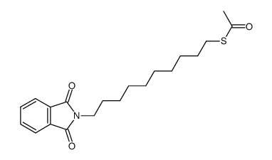 S-(10-(1,3-dioxoisoindolin-2-yl)decyl) ethanethioate结构式