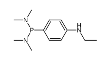 N,N,N',N'-tetramethyl-P-(p-(ethylamino)phenyl)phosphonous diamide Structure