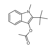 2-(tert-butyl)-1-methyl-1H-indol-3-yl acetate Structure