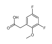 3,5-DIFLUORO-2-METHOXYPHENYLACETIC ACID Structure