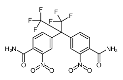 Benzamide, 4,4'-[2,2,2-trifluoro-1-(trifluoromethyl)ethylidene]bis[2-nitro Structure