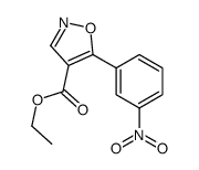 3-ethyl-5-(3-nitrophenyl)-1,2-oxazole-4-carboxylate Structure