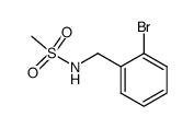 N-(2-bromobenzyl)methanesulfonamide structure