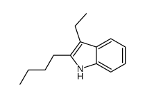 2-butyl-3-ethyl-1H-indole Structure