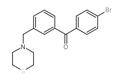 4'-BROMO-3-THIOMORPHOLINOMETHYL BENZOPHENONE Structure