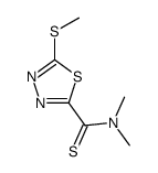 N,N-dimethyl-5-methylsulfanyl-1,3,4-thiadiazole-2-carbothioamide Structure