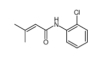 3-methyl-but-2-enoic acid (2-chloro-phenyl)-amide结构式