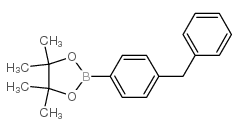 2-(4-苄基苯基)-4,4,5,5-四甲基-1,3,2-二氧硼杂环戊烷结构式