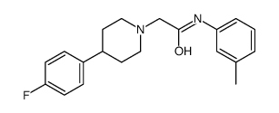 2-[4-(4-fluorophenyl)piperidin-1-yl]-N-(3-methylphenyl)acetamide Structure