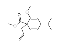 methyl 1-allyl-4-isopropyl-2-methoxycyclohexa-2,5-diene-1-carboxylate结构式