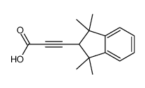 3-(1,1,3,3-tetramethyl-2H-inden-2-yl)prop-2-ynoic acid Structure