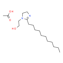 4,5-dihydro-1-(2-hydroxyethyl)-2-undecyl-1H-imidazolium acetate Structure