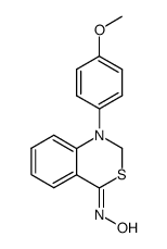 1-(4-methoxyphenyl)-1,2-dihydro-4H-benzo[d][1,3]thiazin-4-one oxime结构式