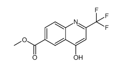 methyl 4-hydroxy-2-(trifluoromethyl)quinoline-6-carboxylate Structure